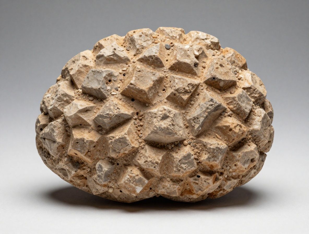 Kristalne i mineralne strukture prikazane kao makro fotografija uz apstraktne geometrijske oblike koji simboliziraju molekularnu strukturu minerala